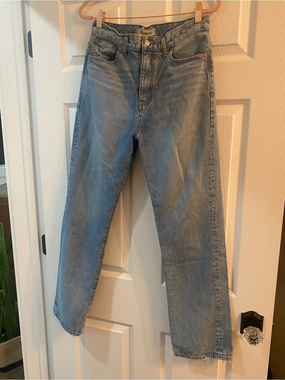 Madewell Classic Light Blue 90s Straight-Leg Jeans